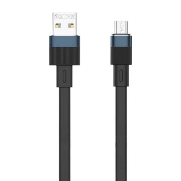 Cable USB-micro USB Remax Flushing, RC-C001, 1m (black) - încărcare rapidă și transfer de fișiere