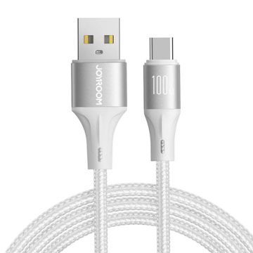Cablu USB To USB-C Joyroom SA25-AC6 100W 1,2m (alb)
