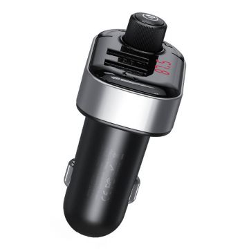 XO Smart Bluetooth Car Charger (Black) - Charger, USB reader, call handling