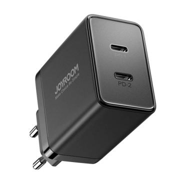 Joyroom Fast Charger Black, 40W 2 USB-C Ports