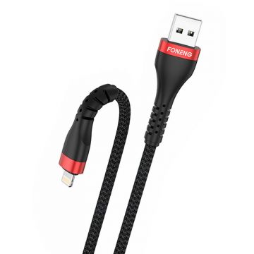 Foneng X82 USB to Lightning Cable, 1m, Black