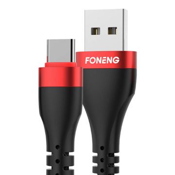 Foneng Cable USB-A la USB-C, X82 3A, 1m (negru)