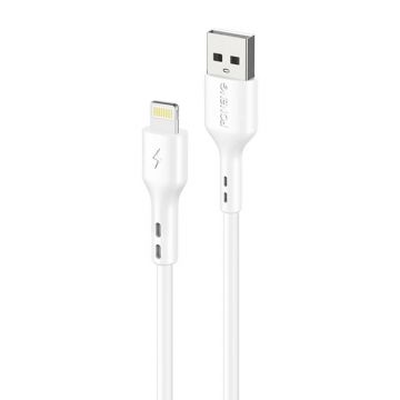 Foneng X36 Cablu USB/Lightning 2.4A 2m alb