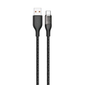 Powerful USB to USB-C cable - Dudao L22T 120W 1m (grey)
