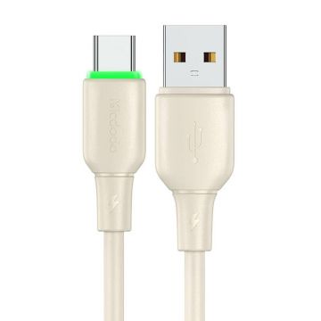Mcdodo Cable USB to USB-C 1.2m, LED light, beige