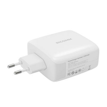 GaN Charger 120w Ricomm with USB-C Ports and Cable