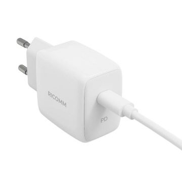 GaN Charger 25W Ricomm RC251 - USB-C + 2.1m Cable