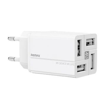 Remax Wall Charger RP-U43, 4x USB, 3.4A (White)