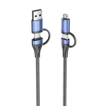 Vention CTLLH 1m - Cablu 4-in-1 USB 2.0 (negru)