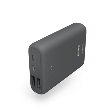 Baterie Externa 10000mAh 1 x USB-C 2 x USB-A Gri