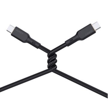 Cable Aukey CB-KCC101 USB-C to USB-C 1m (black) - Fast charging & high-speed data transfer