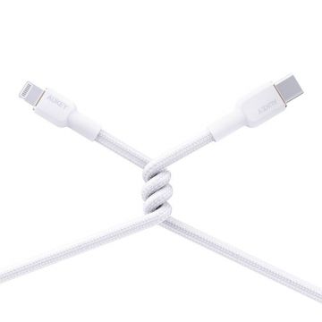 Aukey Cable CB-NAC1 USB-A to USB-C 1m, White & Quick Charge