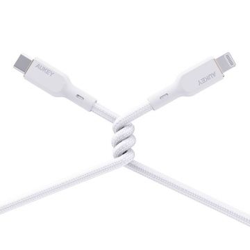 Cable USB-C to Lightning Aukey CB-NCL2 1.8m (white)