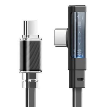 Cable USB-C to USB-C Mcdodo CA-3450, 90°, LED, 1.2m