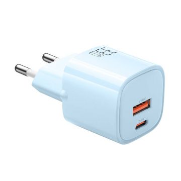 Charger Mcdodo GaN 33W USB-C, USB-A (albastru) - Descriere