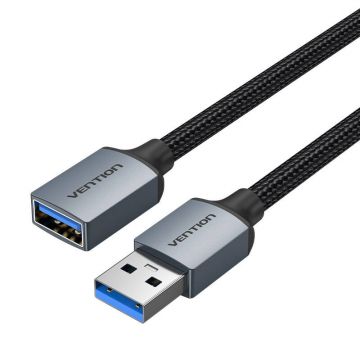 Cabluri prelungitoare USB 3.0, Vention 2m (negru)