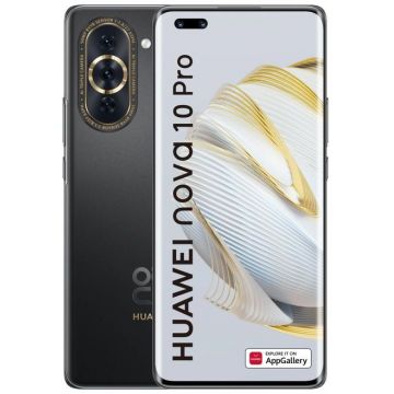 Smartphone Huawei Nova 10 Pro, 256GB, 8GB RAM, Dual SIM, 4G, 5-Camere, Starry Black