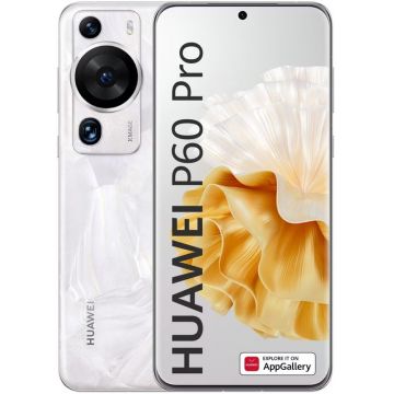 Smartphone Huawei P60 Pro, 256GB, 8GB RAM, Dual SIM, 4G, 4-Camere, Rococo Pearl