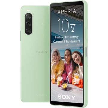 Smartphone Sony Xperia 10 V, 128GB, 6GB RAM, Dual SIM, 5G, 4-Camere, Sage Green