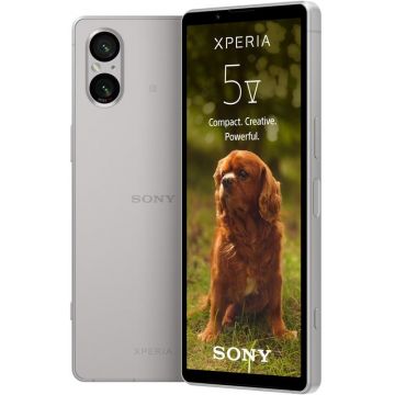 Smartphone Sony Xperia 5 V, 128GB, 8GB RAM, Dual SIM, 5G, Tri-Camera, Platinum Silver