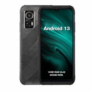 Telefon mobil AGM H6, Rugged, Ultra subtire, 4G, 6.56 , 50MP AI Dual Camera, 16GB RAM (8+8), 256GB ROM, Android 13, NFC, 4900mAh, Dual SIM