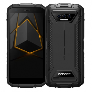 Telefon mobil Doogee S41T Negru, 4G, IPS HD 5.5  , 8GB RAM (4GB + 4GB extensibili), 64GB ROM, 13MP+8MP, Android 13, Unisoc T606 Octa Core, GPS, NFC,  6300mAh, Dual SIM