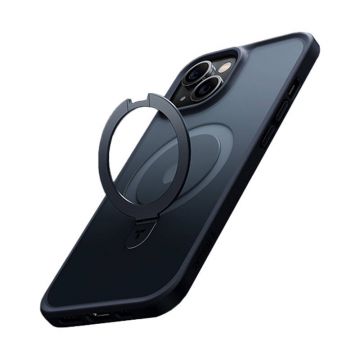 Torras UPRO Ostand Matte Phone Case for iPhone 15 (black)