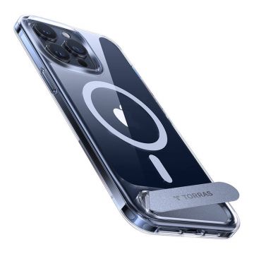 Torras Transparent UPRO Pstand Case for iPhone 15 Pro