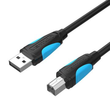 Cablă USB 2.0 A la imprimantă USB-B Vention VAS-A16-B1000 10m negru