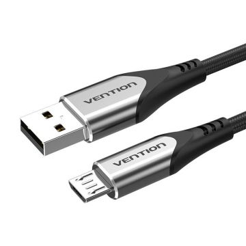 USB 2.0 A to Micro-B 3A Cable - Vention COAHC Gray
