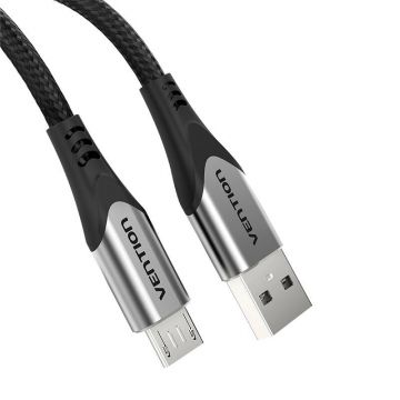 Cable usb vention micro-b 3a 0.5m, gray