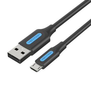 Vention COLBI 3A, 3m USB 2.0 to Micro-B Cable, Black