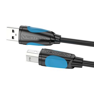 Cablă imprimantă USB 2.0, Vention VAS-A16-B100, 1m, negru.