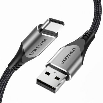 Cablă USB A la USB-C Vention, 2m, gri