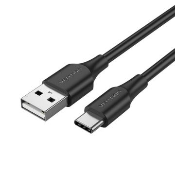 Cablul USB 2.0 A To USB-C 3A de la Vention, 3m, negru