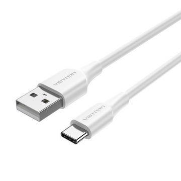 Cablul USB 2.0 A către USB-C Vention CTHWH 2m Alb