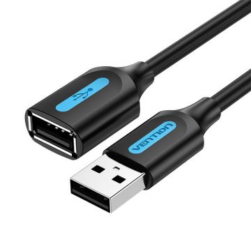 Extensie cablu USB 2.0 Vention CBIBD 0.5m, negru