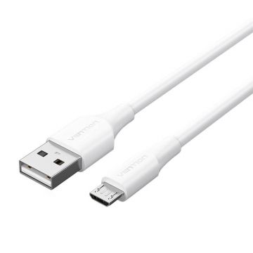 Cablu Vention USB 2.0 Male To Micro-B Male 2A 3m (alb)