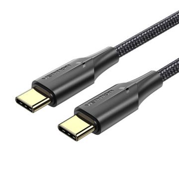 Cablu USB-C 2.0 spre USB-C 3A Vention TAUBH 2m, negru