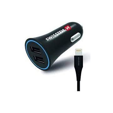 Adaptor 2,4A Power 2x USB + Micro USB Cablu