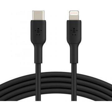 Belkin Cablu de date Belkin Boost Charge, USB Tip C - Lightning, 1m, Negru