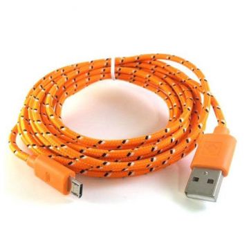 Cablu Date si Incarcare Micro Usb Cablu Galben C206