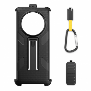 Carcasa de protectie multifunctionala pentru Ulefone Armor 23 Ultra cu clema detasabila rotativa 180 si carabina