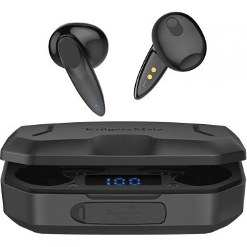 Casti Bluetooth 32Ohm 10M 2x25mAh Negru