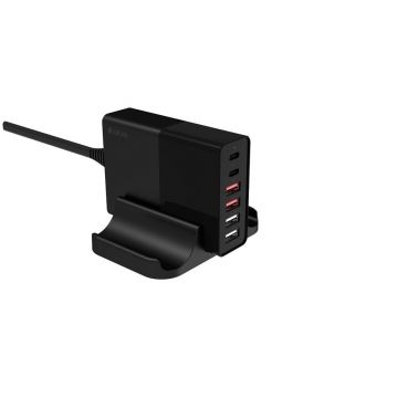 Extreme USB Wall Charger 75W 6-port Black Simple Charging
