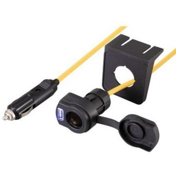 Incarcator auto 2 in 1 SA144 12V prelungitor USB suport mufe 3.6m