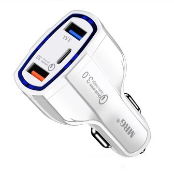 Incarcator Auto MRG M-JX-608, 7Ah, USB PD Type-C, Cablu MicroUSB inclus C497