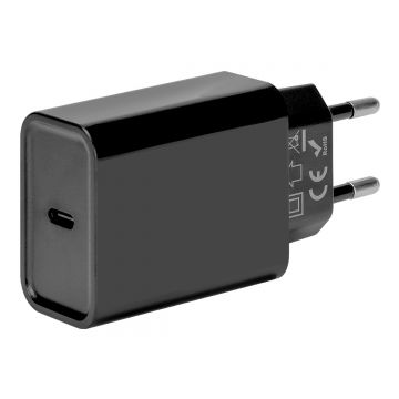 Incarcator retea OBAL:ME, tip USB-C, 20W, Negru
