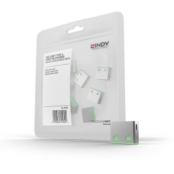 Lindy Adaptor USB Locks Lindy, 10 USB, Verde