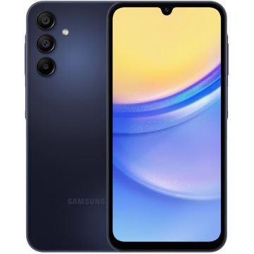 Samsung Telefon mobil Samsung Galaxy A15, Dual SIM, 4GB RAM, 128GB, 5G, Albastru Inchis